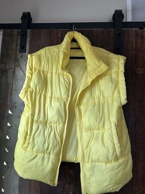 FP Movement by Free People Bright Yellow Quilted Puffer Vest